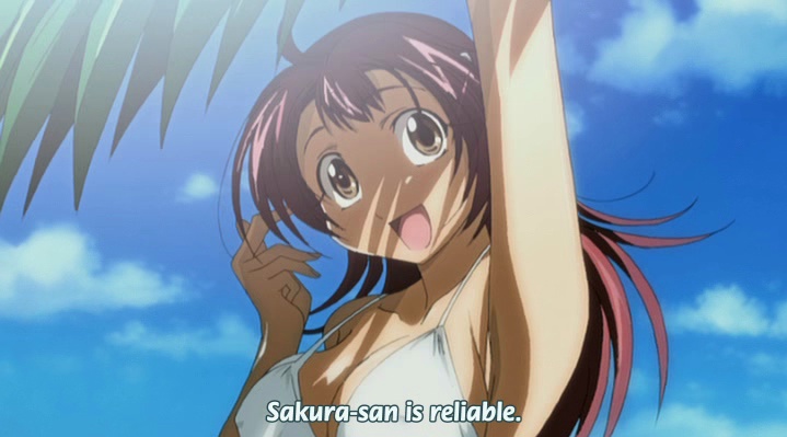 00s, 1girl, amaenaideyo!!, anime_screenshot, bikini, female_focus, nanbu_chitose, open_mouth