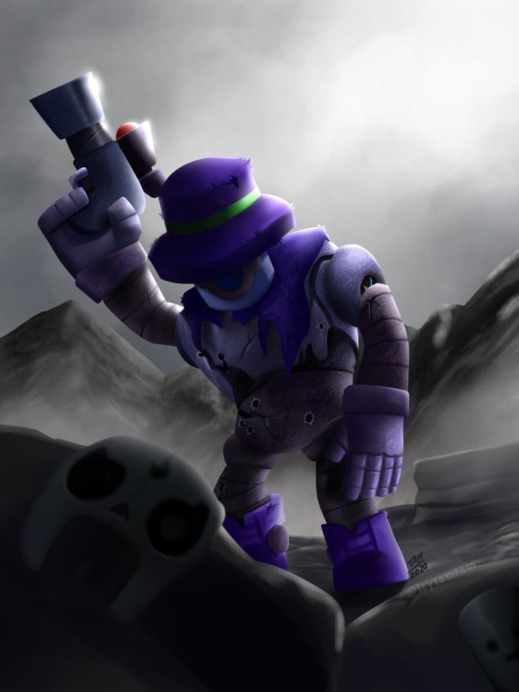 brawl_stars, full_body, grey_background, gundam, joints, looking_at_viewer, mechanical_arms, mechanical_legs