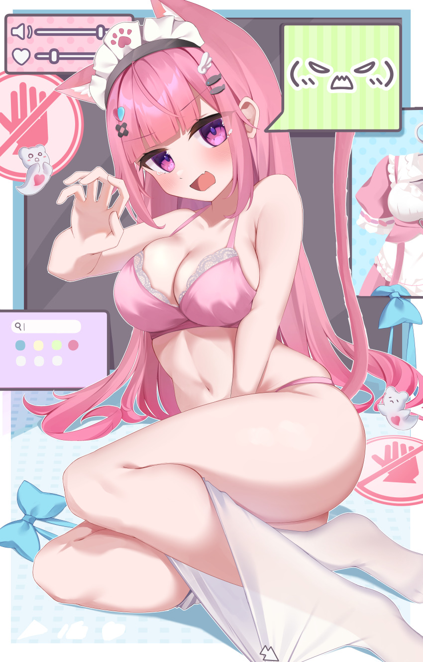 1girl, absurdres, alternate_costume, alternate_hairstyle, angry, animal_ears, armpit_crease, bandaid