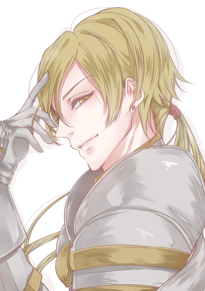 1boy, androgynous, armor, banirario, blonde_hair, closed_mouth, commentary, dragon_quest