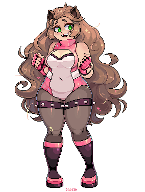 1girl, ^_^, animal_ears, animated, animated_gif, belly, black_boots, black_pantyhose