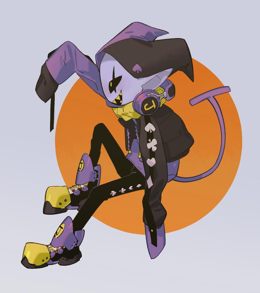 1boy, ace_(playing_card), ace_of_diamonds, ace_of_hearts, ace_of_spades, adapted_costume, allhailjotman, arm_at_side