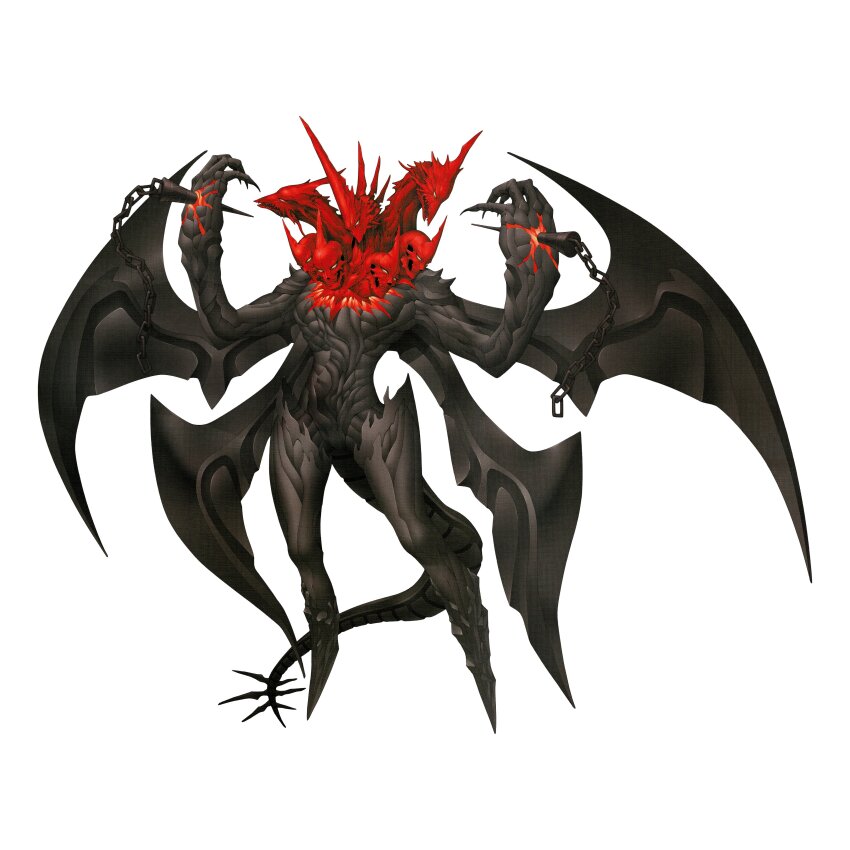 1boy, absurdres, bad_id, bad_twitter_id, chain, claws, demon, demon_(megami_tensei)