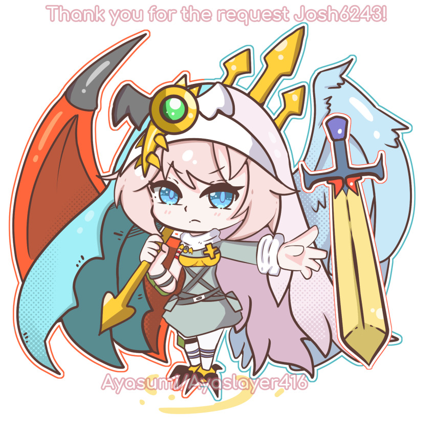 1girl, absurdres, angel, angel_girl, ayasumi_(ayaslayer416), cosplay, darcmon, darcmon_(cosplay)