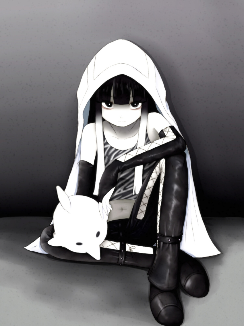 1girl, bad_id, bad_pixiv_id, black_hair, blunt_bangs, child, coat, female_focus