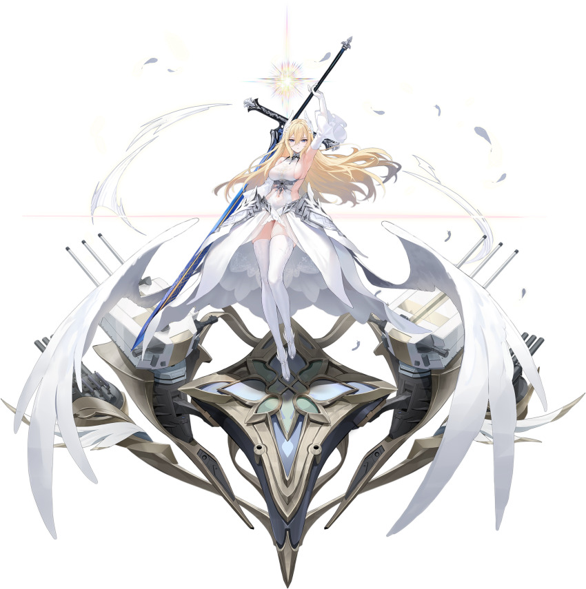 1girl, absurdres, arm_up, armpits, artist_request, azur_lane, bare_shoulders, bayard_(azur_lane)