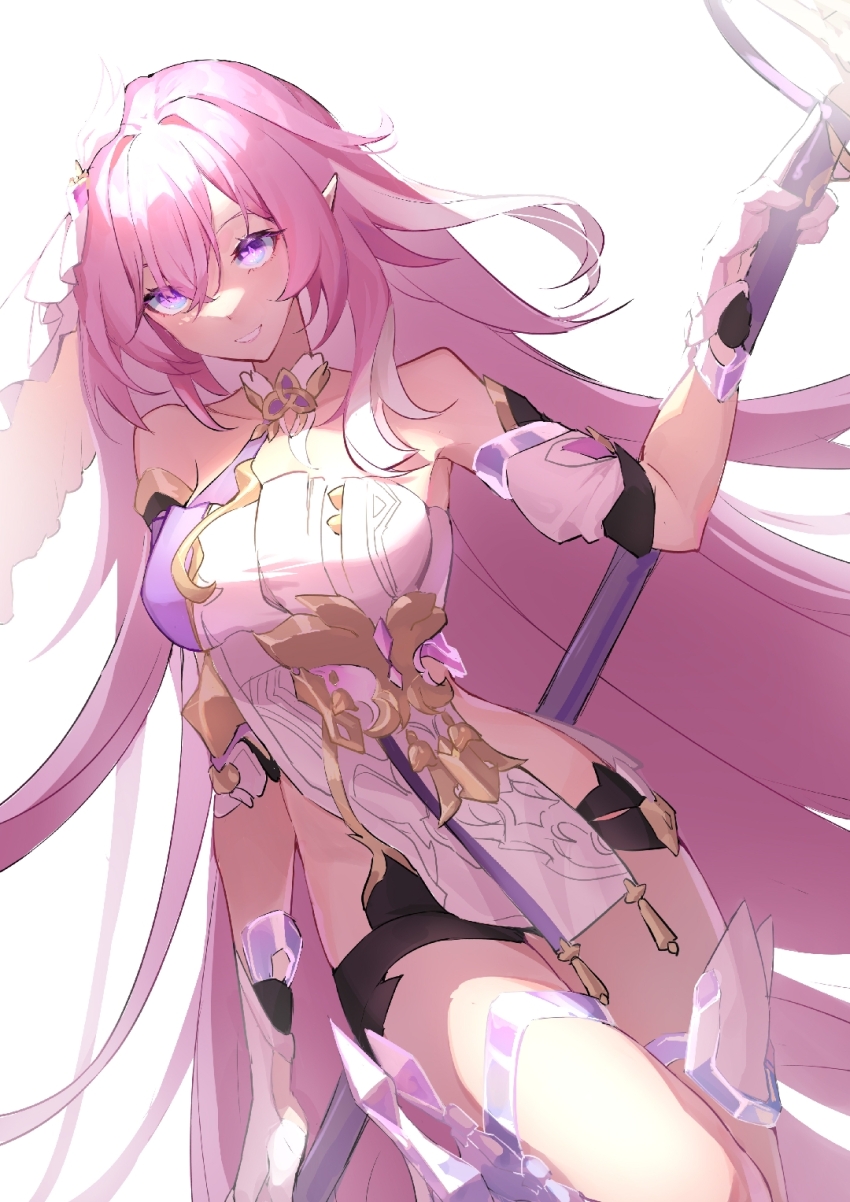 1girl, bare_shoulders, black_shorts, breasts, chinese_commentary, clothing_cutout, commentary_request, corset