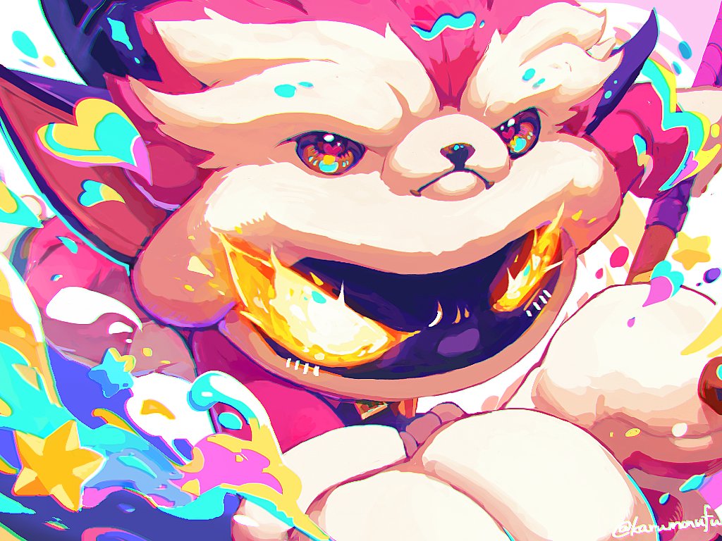 1boy, artist_name, black_skin, colored_skin, cosplay, fire, furyhorn_cosplay_veigar, glowing