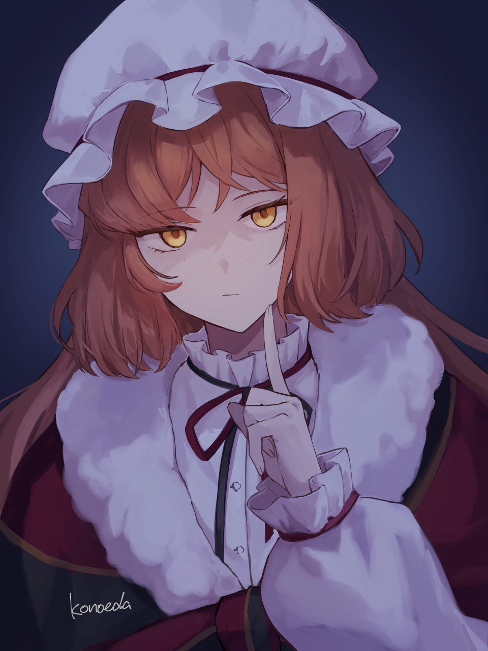 1girl, buttons, christmas_nightmare_(e.g.o), closed_mouth, dress, e.g.o_(project_moon), frilled_sleeves, frills