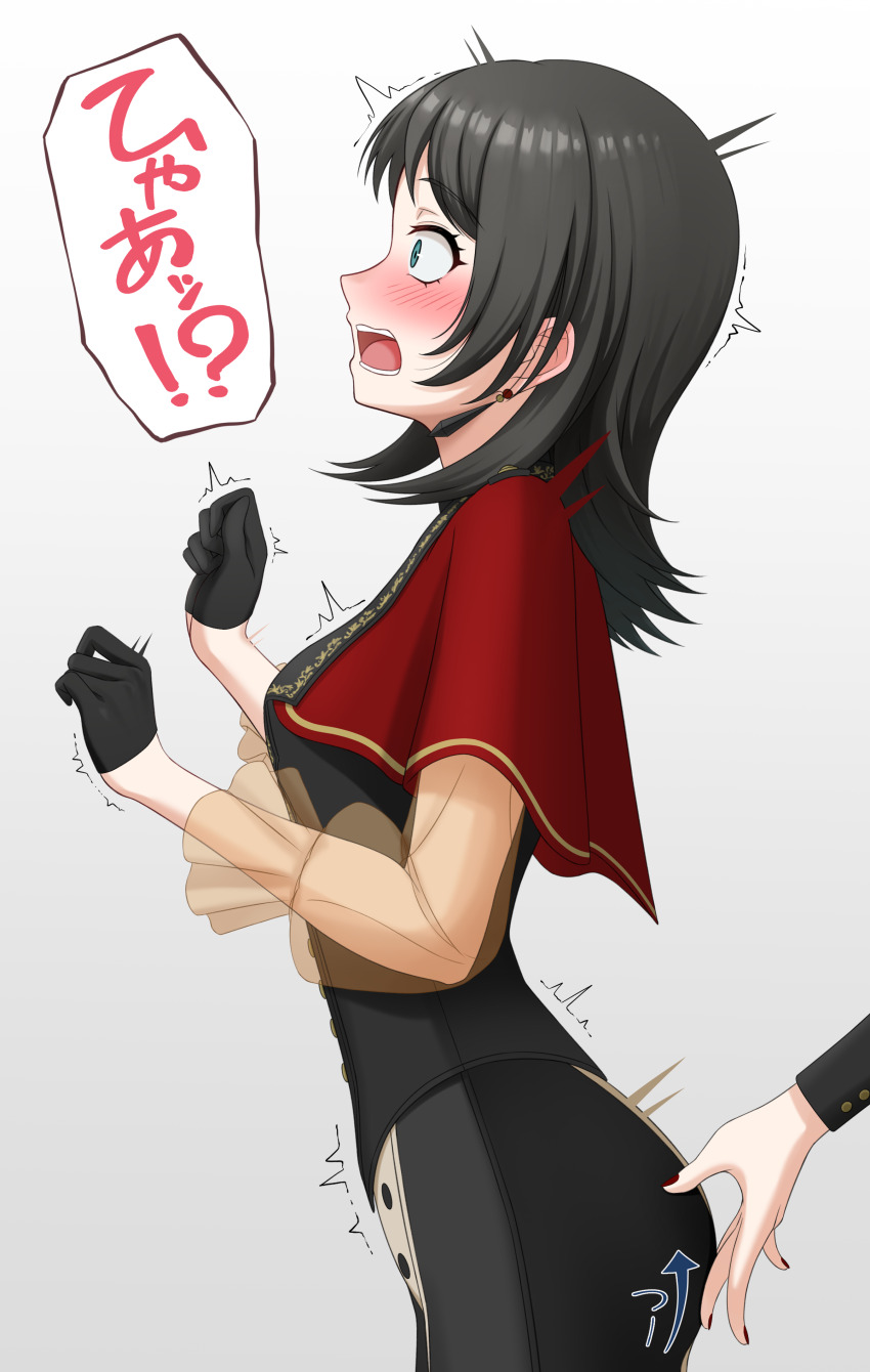 2girls, absurdres, amoris_(bang_dream!), bang_dream!, bang_dream!_it's_mygo!!!!!, black_gloves, black_hair, black_pants