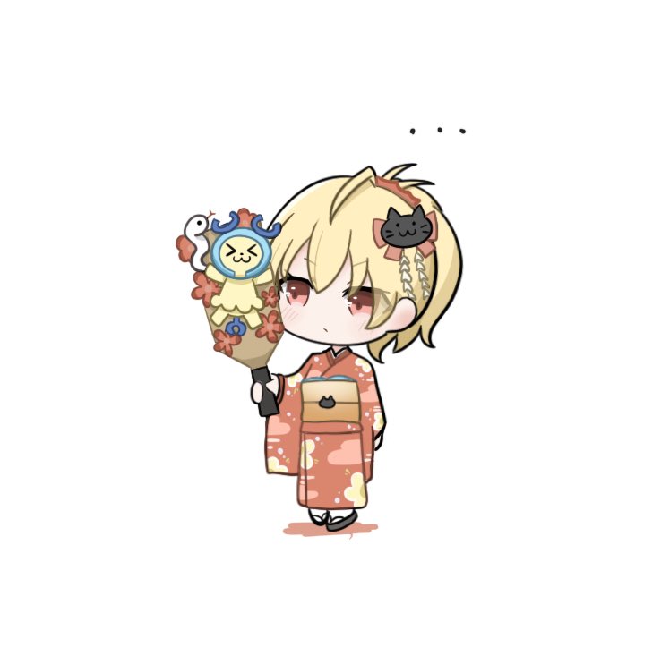 ..., 1girl, ahoge, ando_tazusa, arm_at_side, assault_lily, blonde_hair, blush