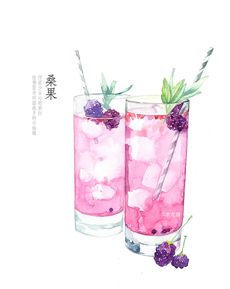 artist_name, blackberry_(fruit), chinese_commentary, chinese_text, commentary_request, cup, drinking_glass, drinking_straw