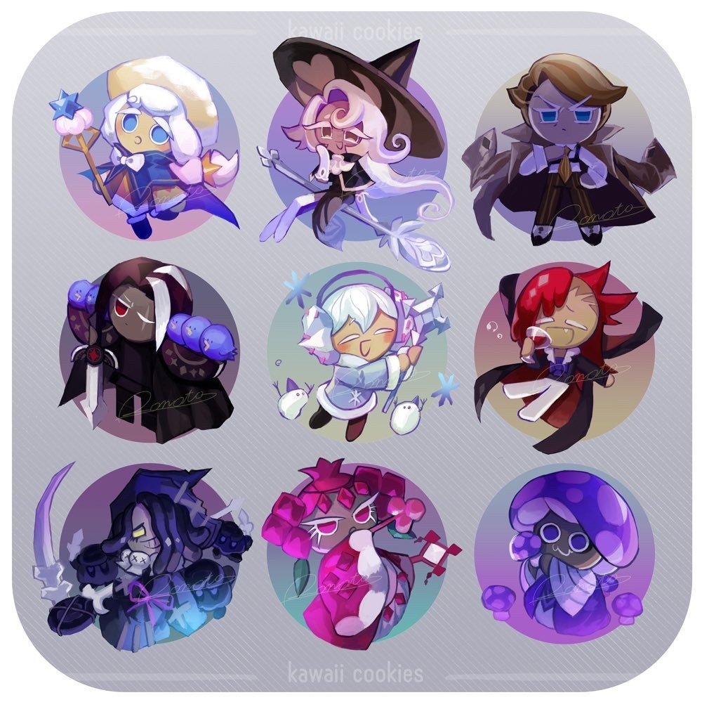 2others, 3girls, 4boys, :d, :o, ^_^, alcohol, almond_cookie