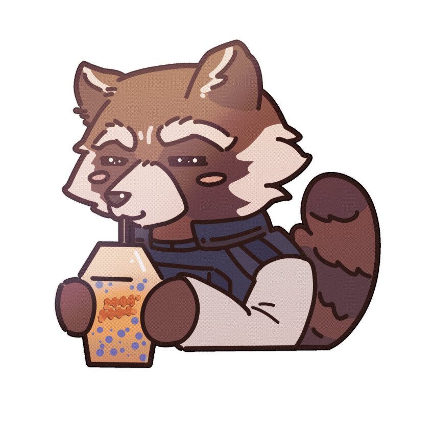 1boy, animal_ears, blue_vest, blush, chibi, chibi_only, chinese_commentary, commentary_request