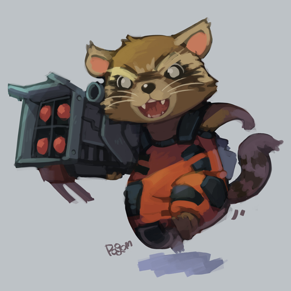 1boy, animal_ears, artist_name, barefoot, fangs, furry, furry_male, grey_background