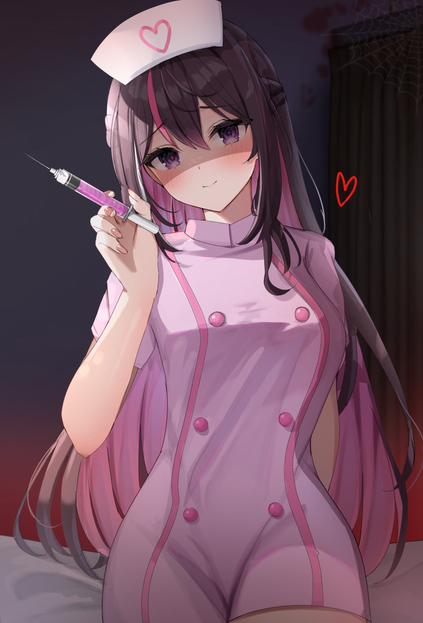 1girl, :o, absurdres, alternate_costume, azki_(hololive), blush, braid, breasts