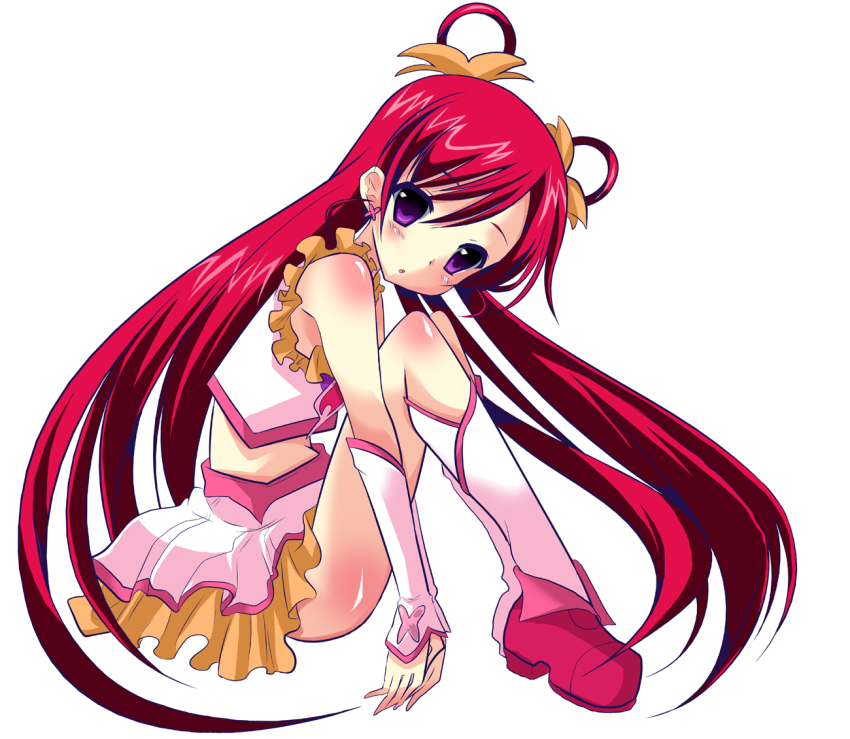 00s, alternate_costume, cure_dream, dress, earrings, frills, hair_rings, jewelry