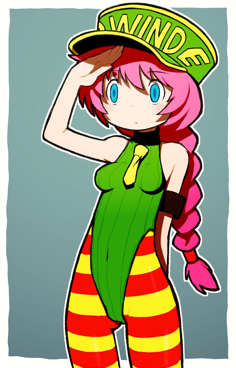 1girl, beeru_(veil8801), blue_eyes, braid, breasts, cammy_white, cammy_white_(cosplay), closed_mouth