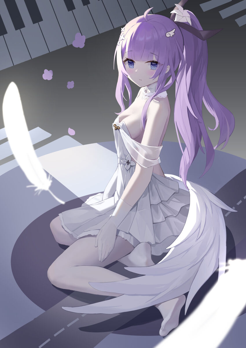 1girl, absurdres, ahoge, azur_lane, bare_shoulders, breasts, brown_pantyhose, cleavage