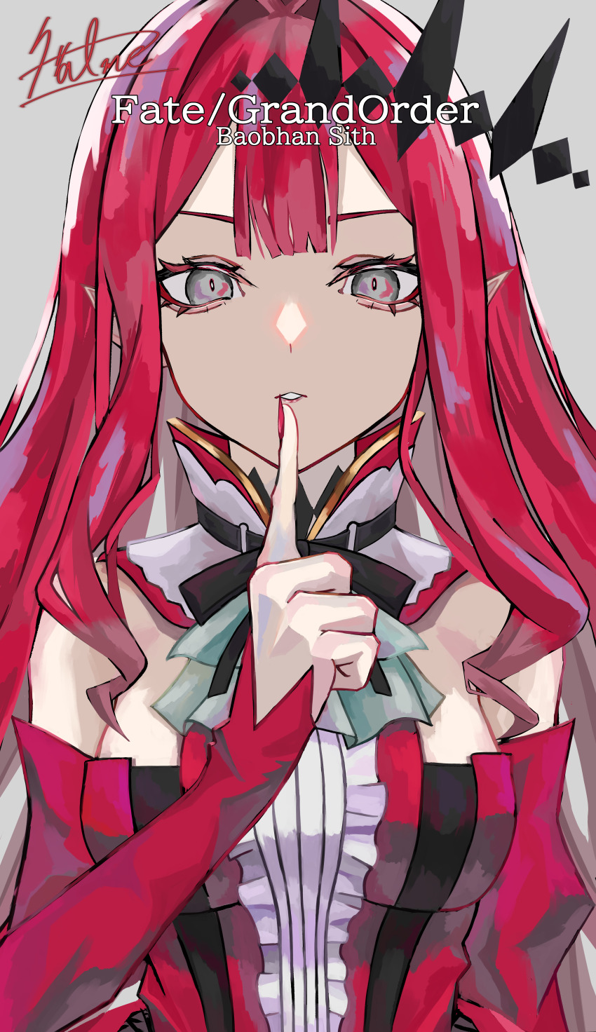 1girl, absurdres, baobhan_sith_(fate), baobhan_sith_(first_ascension)_(fate), bare_shoulders, breasts, detached_sleeves, dress