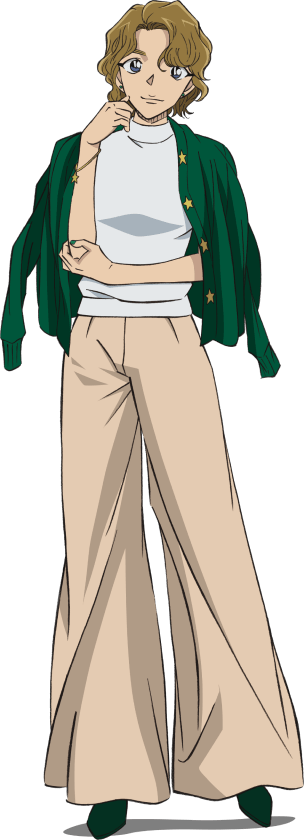 1girl, blonde_hair, blue_eyes, brown_pants, closed_mouth, full_body, green_footwear, green_jacket