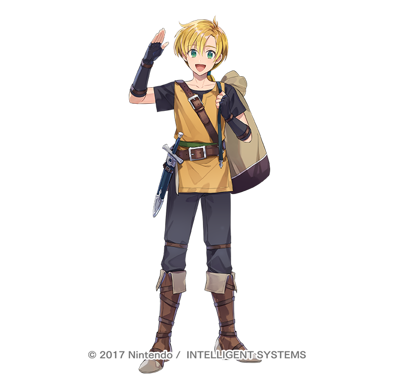 1boy, arm_up, belt, belt_buckle, black_gloves, blonde_hair, boots, brown_belt