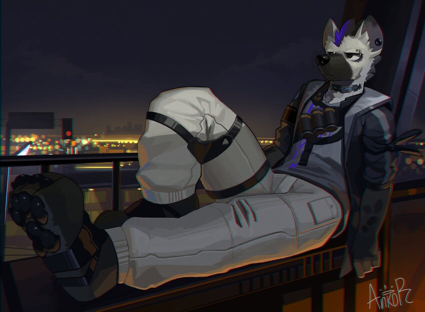 absurdres, animal_nose, ankorthewolf, arknights, armband, artist_name, black_hair, black_jacket