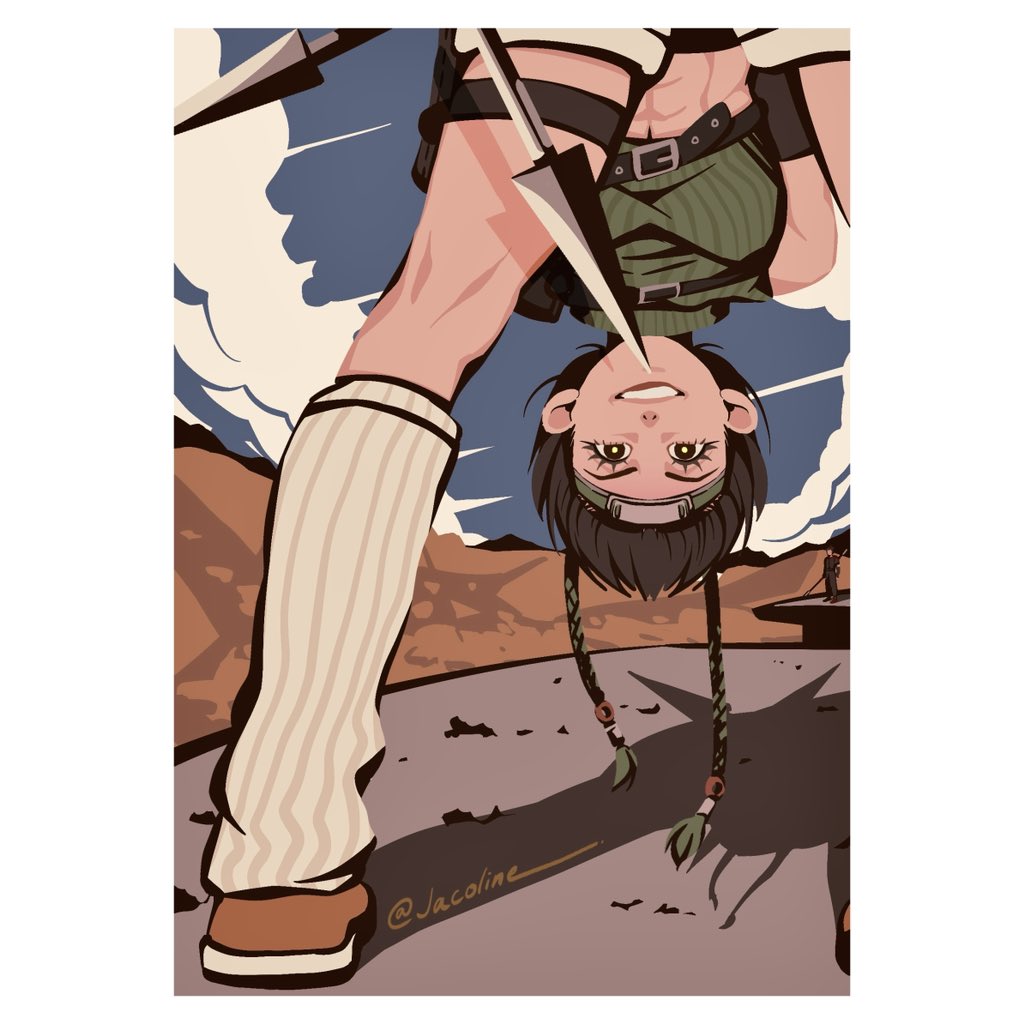 1boy, 1girl, abs, bent_over, border, breasts, brown_eyes, brown_hair