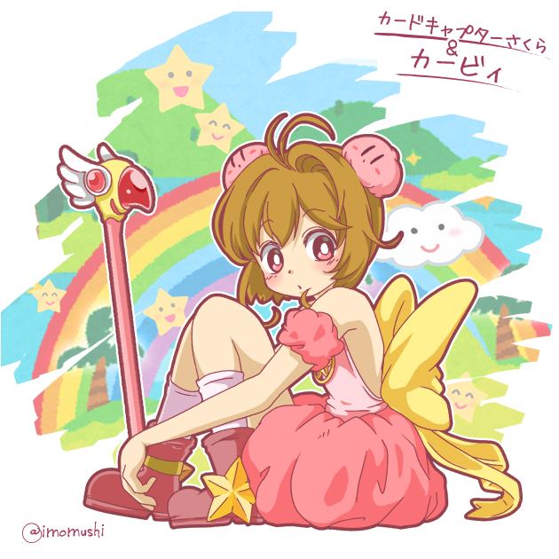 1girl, antenna_hair, artist_name, bare_back, blush, boots, bright_pupils, brown_hair