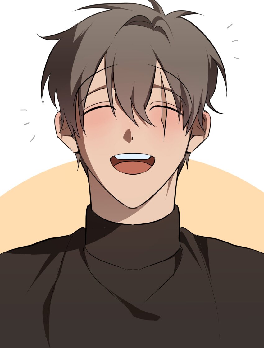 1boy, absurdres, alien_stage, black_shirt, brown_hair, closed_eyes, commentary_request, highres