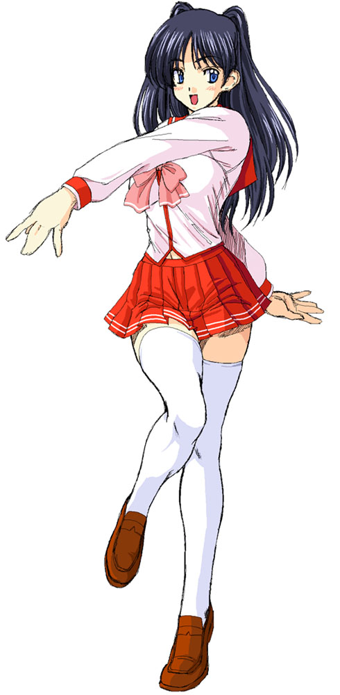 1girl, black_hair, blue_eyes, cosplay, female_focus, kamia_(not_found), kousaka_tamaki, kousaka_tamaki_(cosplay)