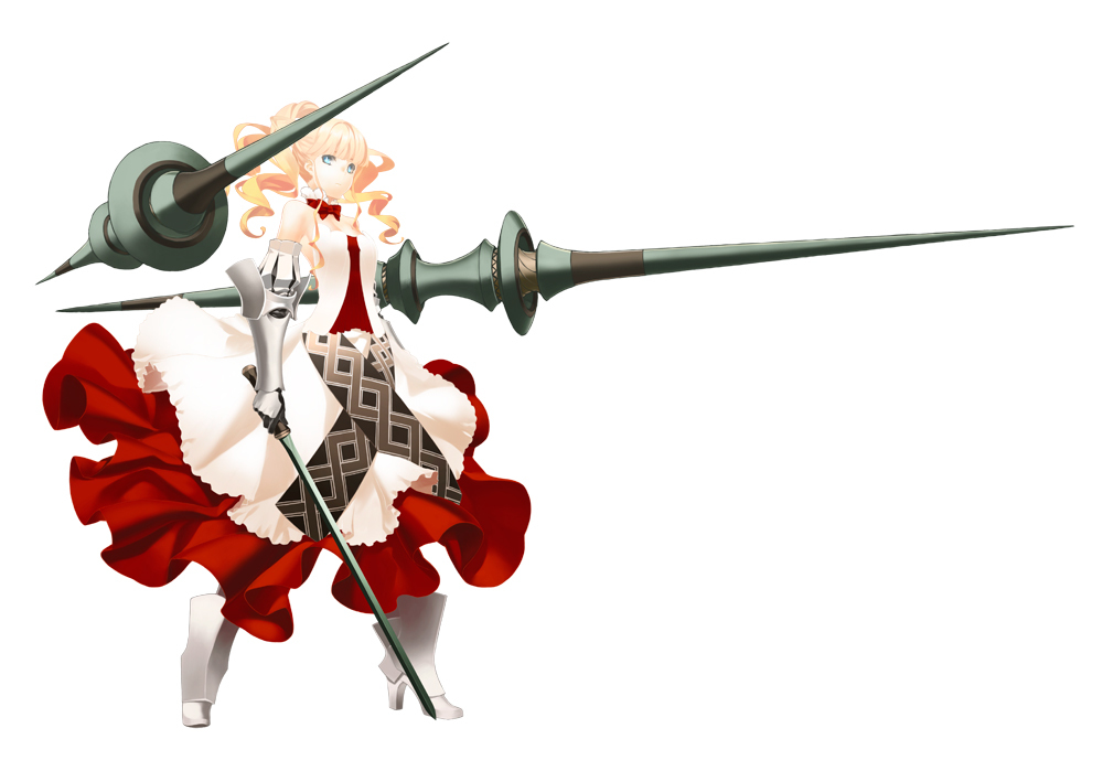 1girl, 92m, armor, athena_(lord_of_vermilion), bad_id, bad_pixiv_id, bare_shoulders, blonde_hair