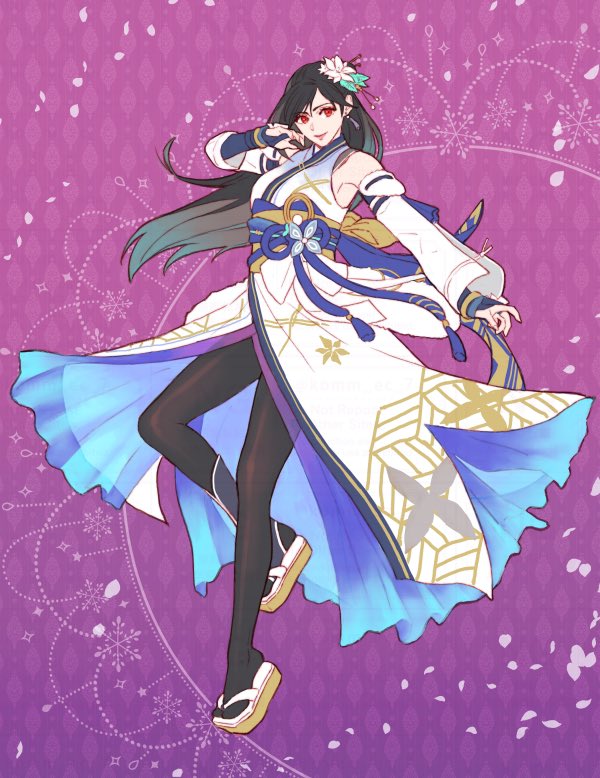 bare_shoulders, black_hair, black_pants, breasts, bridal_gauntlets, center_opening, chinese_clothes, closed_mouth