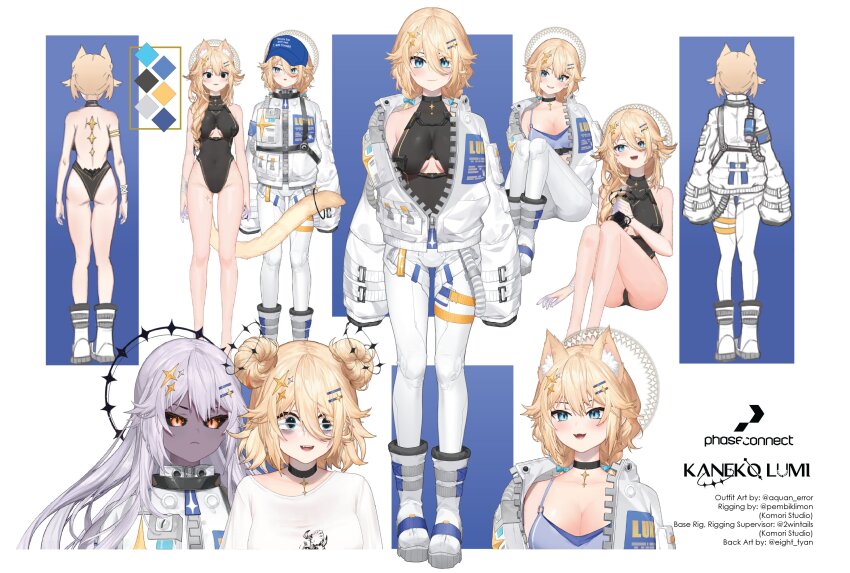 absurdres, alternate_form, animal_ears, aquan_error, astronaut, bare_back, bare_legs, black_leotard