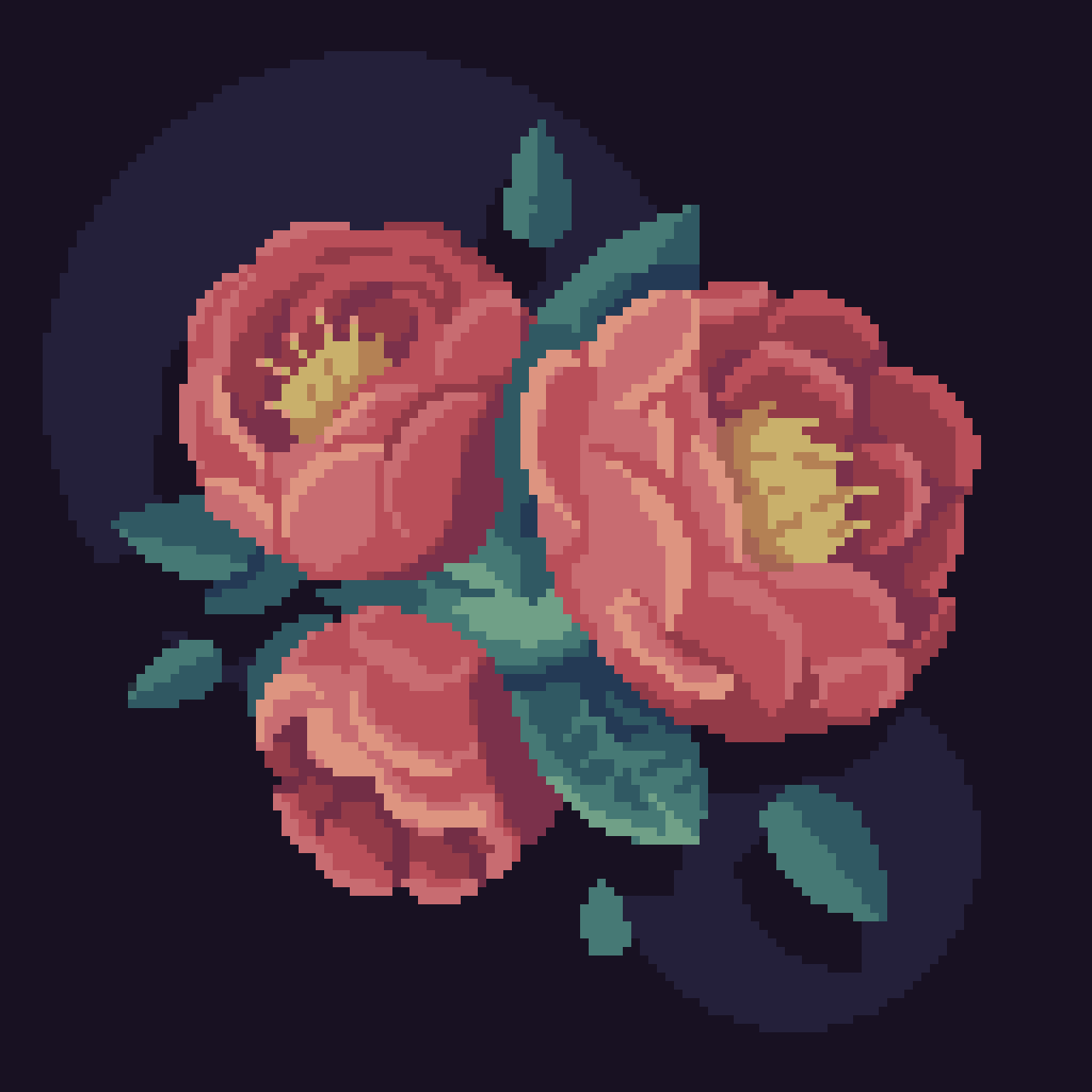 black_background, flower, flower_focus, highres, leaf, louispretends, nature, no_humans