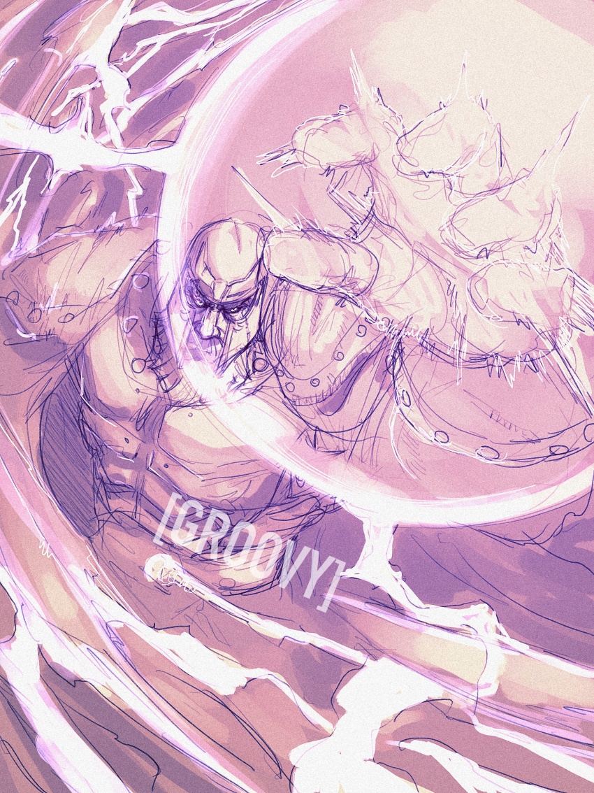 1boy, abs, absurdres, armor, beard, cape, facial_hair, full_beard