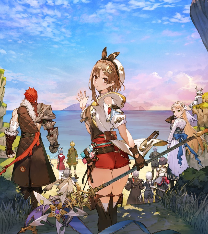 :o, armor, asian_clothes, ass, atelier, atelier_(series), atelier_ryza, atelier_ryza_3