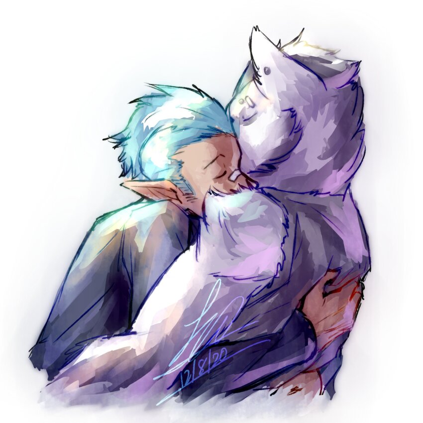 arknights, bandaid, bandaid_on_face, bandaid_on_nose, black_hair, black_shirt, black_tank_top, blue_hair