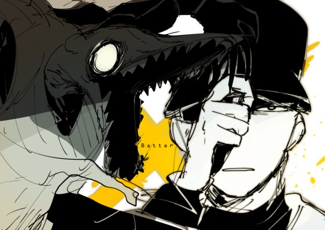 adjusting_clothes, adjusting_headwear, alternate_form, arm_up, bad_batter, baseball_cap, baseball_jersey, baseball_uniform