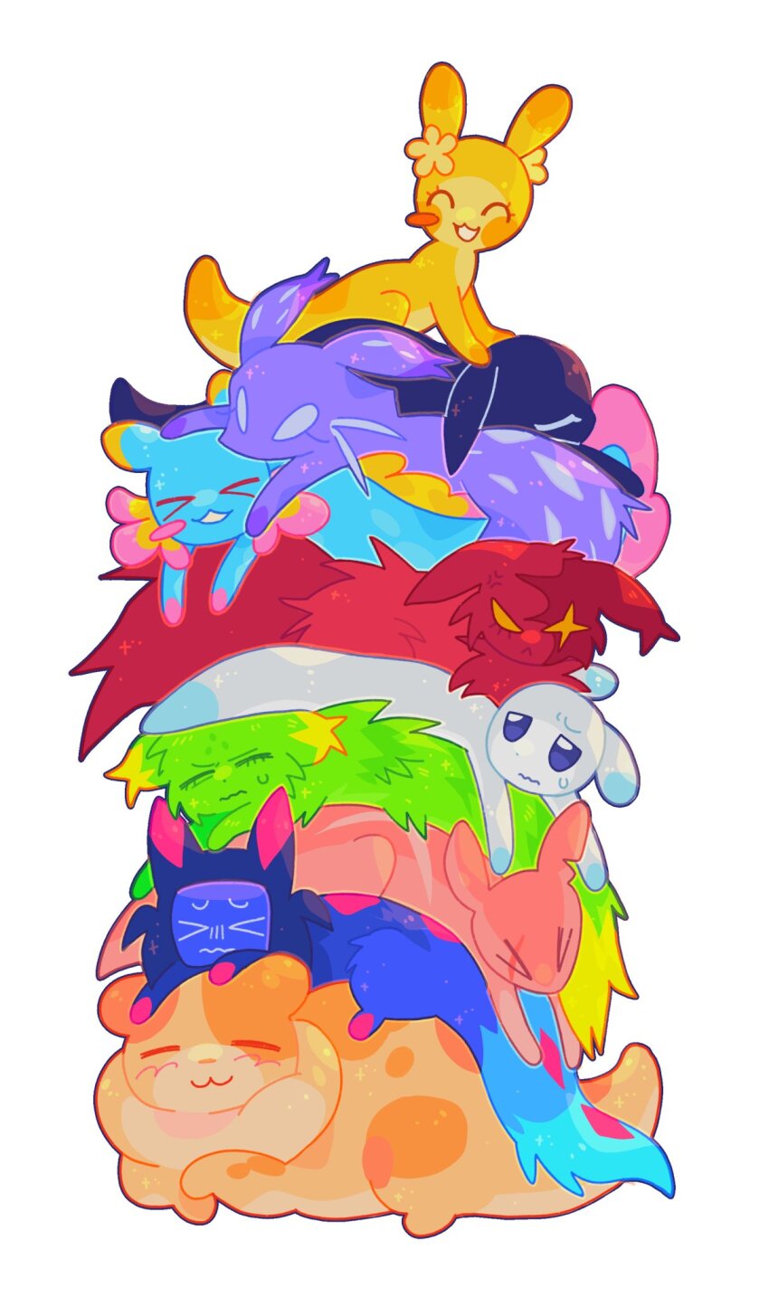 >_<, :3, ^_^, angry, annoyed, artificer_(rain_world), axolotl_ears, axolotl_tail