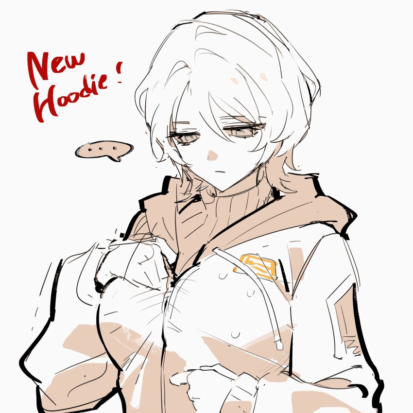 ..., 1girl, breasts, drawstring, faust_(project_moon), foxpoopsmell, highres, hood