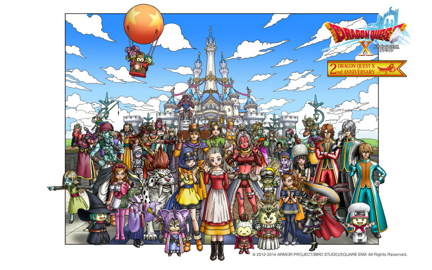 6+boys, 6+girls, ancestor_and_descendant, anlucea, anniversary, apron, armor, artist_request