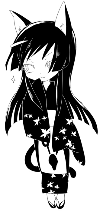 animal_ears, cat_boy, cat_ears, cat_tail, karakuridoji_ultimo, long_hair, male_focus, slow_(ultimo), tail, trap