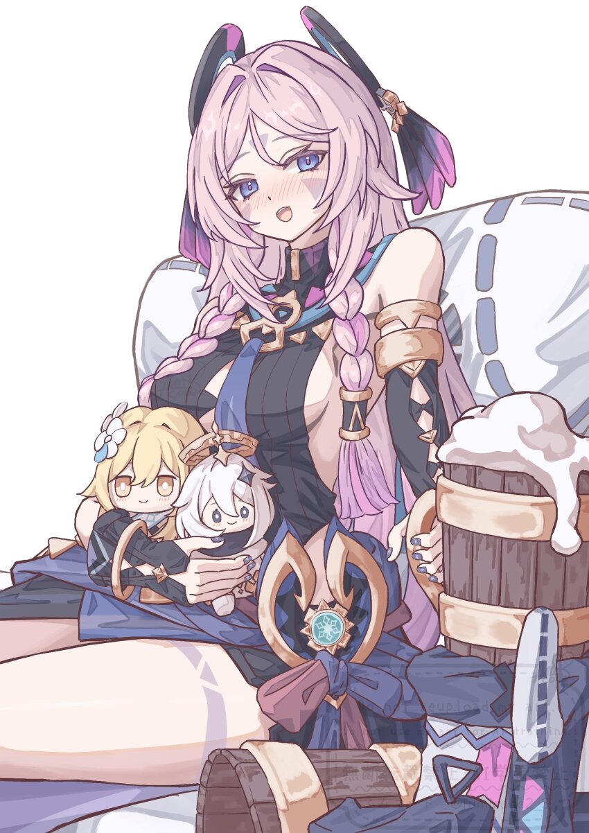 1girl, :d, absurdres, bare_shoulders, black_gloves, black_leotard, blue_eyes, blue_gem