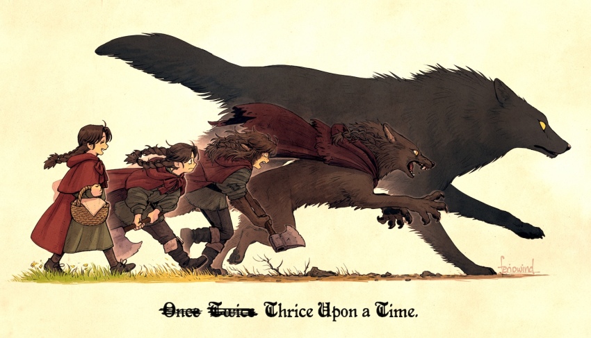 1girl, animal, animal_ears, artist_name, axe, basket, black_footwear, body_fur