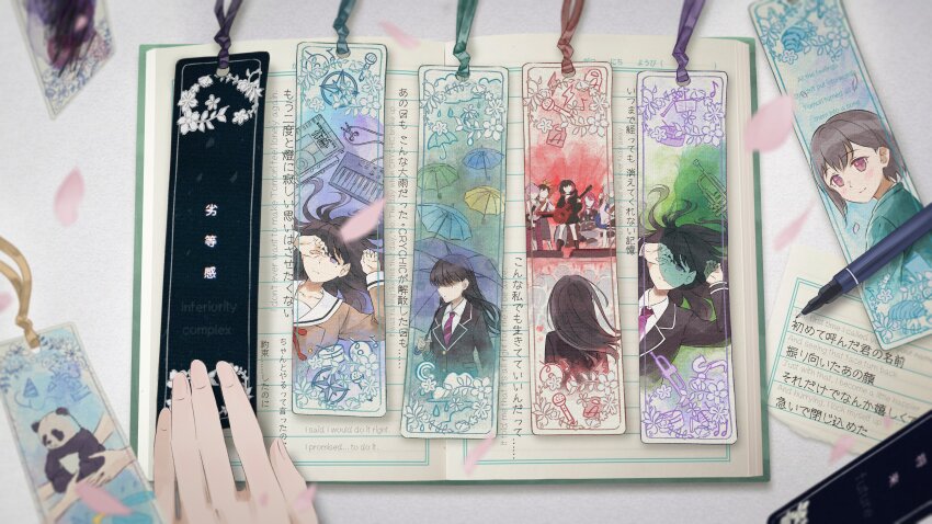 6+girls, absurdres, afterglow_(bang_dream!), aoba_moca, bang_dream!, bang_dream!_girls_band_party!, bang_dream!_it's_mygo!!!!!, black_hair