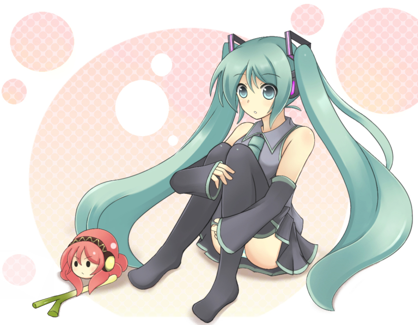 aqua_eyes, aqua_hair, bad_id, bad_pixiv_id, detached_sleeves, dokusonin, hatsune_miku, hugging_own_legs