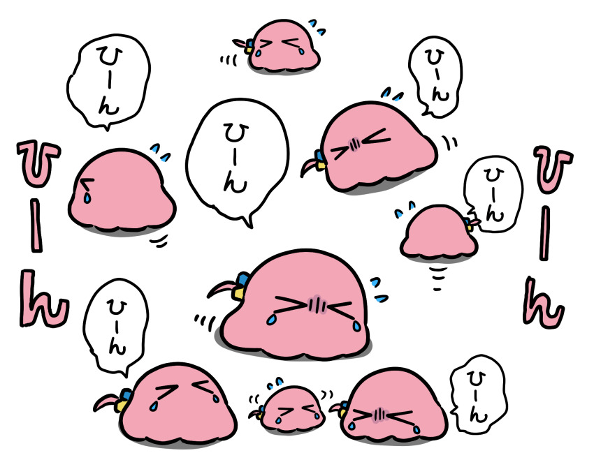 >_<, 1girl, animalization, bocchi_the_rock!, cube_hair_ornament, gotoh_hitori, gotoh_hitori_(octopus), hair_ornament