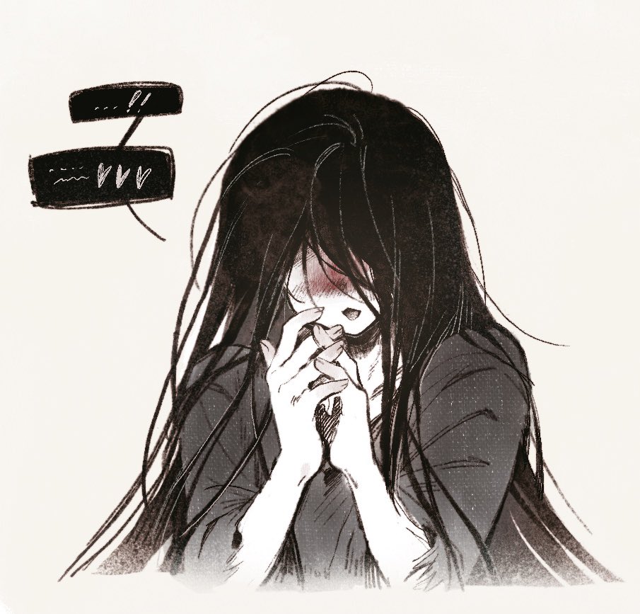 1boy, black_hair, black_kimono, blood, blood_on_face, commentary, english_commentary, hands_up