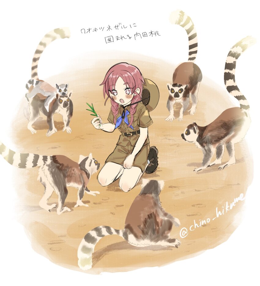 +_+, 1girl, :o, animal, awestruck, belt, black_belt, black_boots